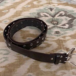 💙Brown Double Grommet Fashion Belt